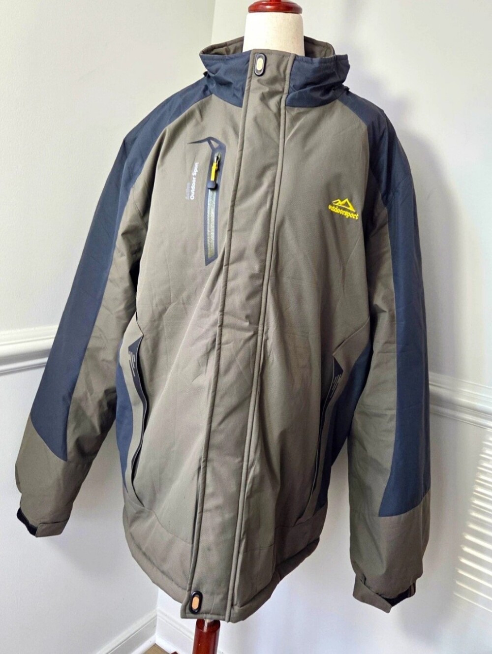 TACVASEN Mens XL Fleece Lined Winter Jacket Gorpcore Outdoor NWT